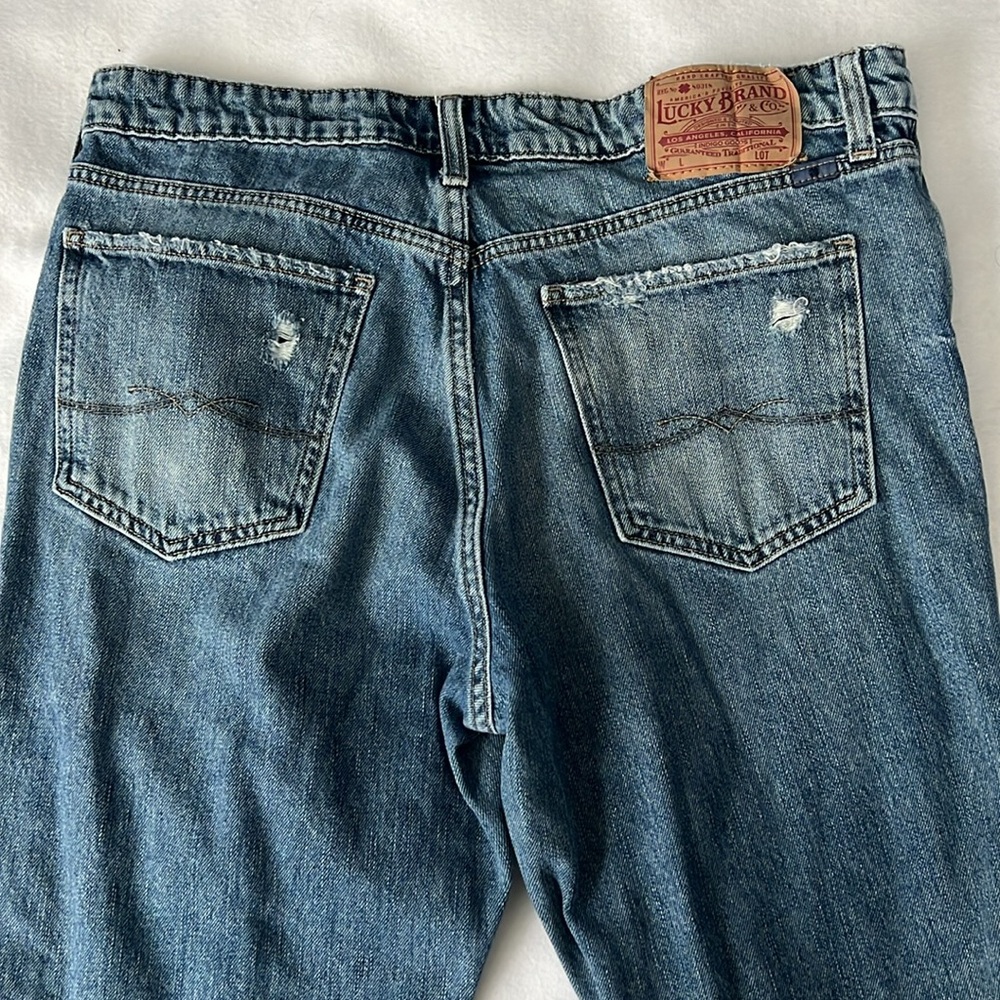 Lucky Brand Distressed Stylish Women’s Denim Patchwork Jeans 8/29 - Picture 8 of 8